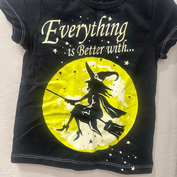 Peek Halloween Glow-in-the-Dark Witch Magic Shirt & Black Jeans Outfit - Picture 2 of 10